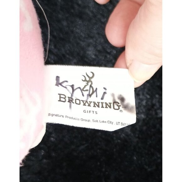 Browning Camo Pink Plush Reindeer Toy With White Antlers & Ears - Picture 5 of 8